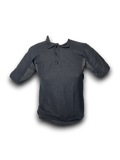 Playera Tipo Polo Táctica Negra Manga Corta