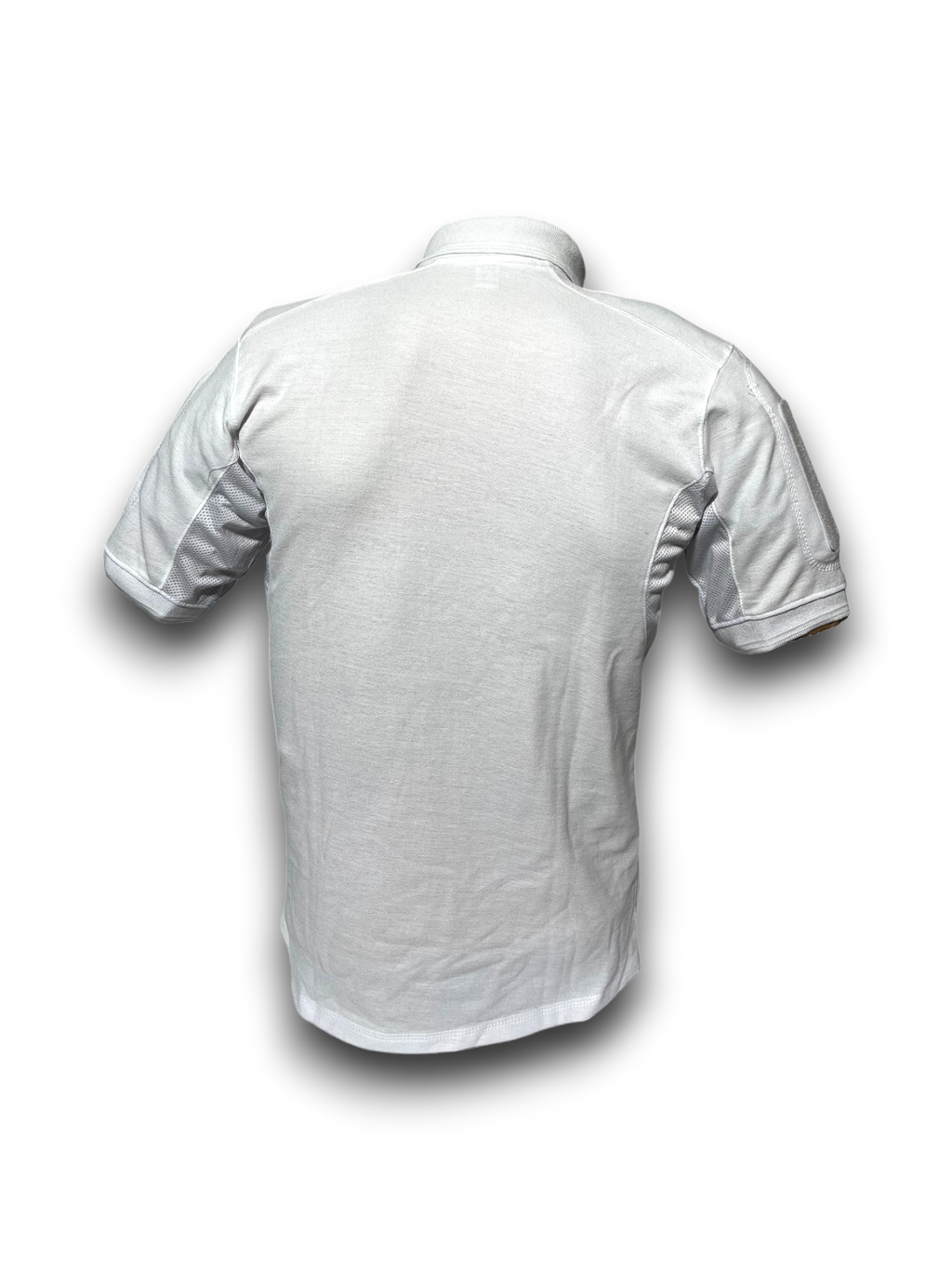 Playera Tipo Polo Táctica Blanca Manga Corta