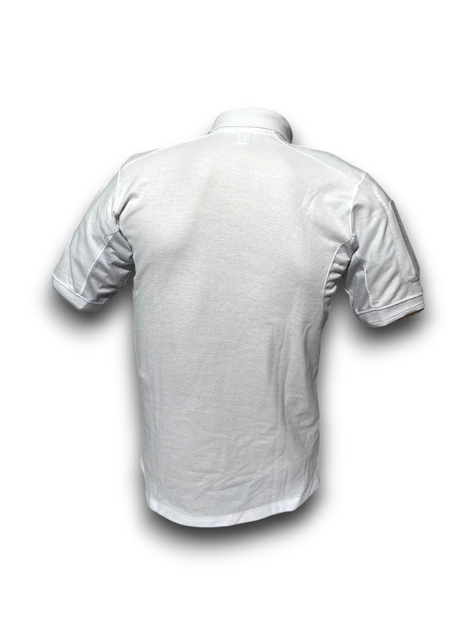Playera Tipo Polo Táctica Blanca Manga Corta
