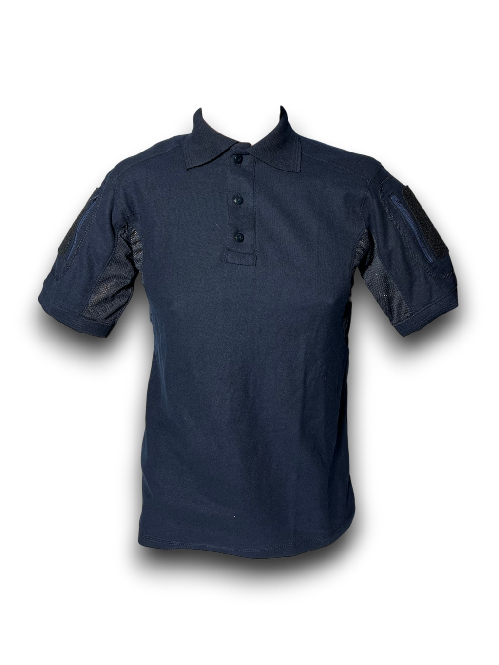 Playera Tipo Polo Táctica Azul Marino Manga Corta