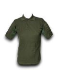 Playera Tipo Polo Táctica Verde Manga Corta