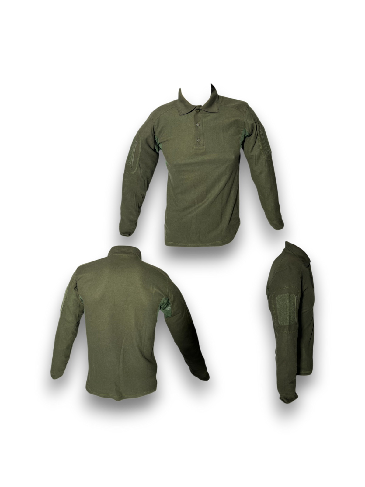 Playera Tipo Polo Táctica Manga Larga 2XL